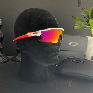 White and red Oakley Radar